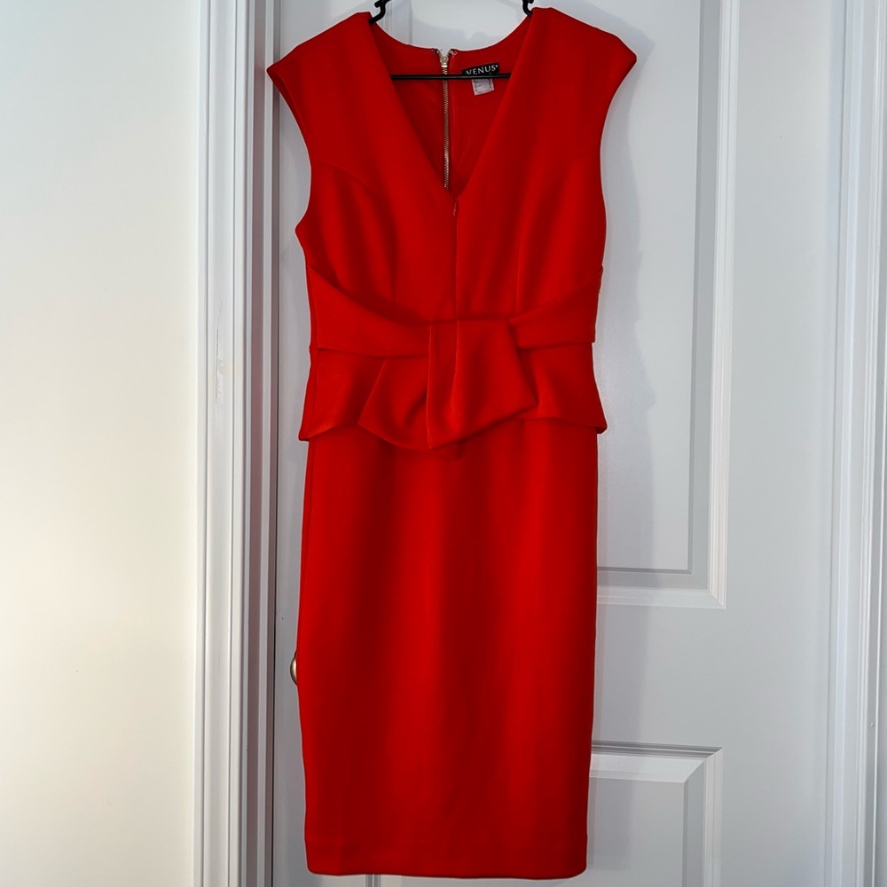 Venus Orange Sheath Dress Size 6